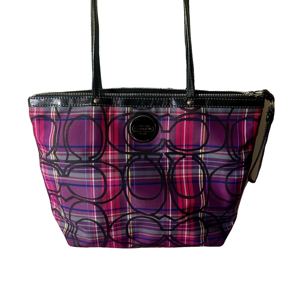 Coach Pink and Black Authentic Coach Bag